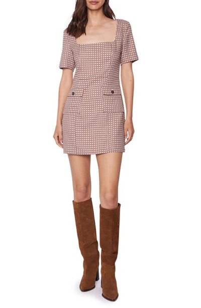 Lost + Wander Sara Tweed Minidress In Bronze Blend