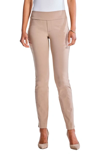 Nic + Zoe Wonderstretch Straight Leg Pants In Biscotti