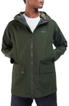 Barbour Domus Hooded Jacket In Sage/classic