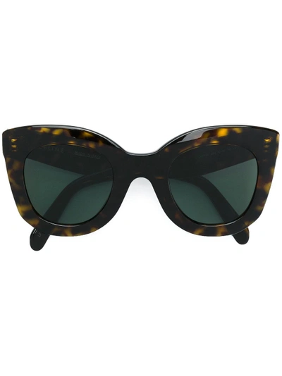 Celine Butterfly Sunglasses In Brown