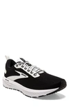 Brooks Revel 6 Hybrid Running Shoe In Black/ White