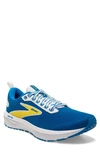 Brooks Revel 6 Hybrid Running Shoe In Blue/ Yellow
