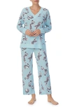Kate Spade Print Pajamas In Periwinkle