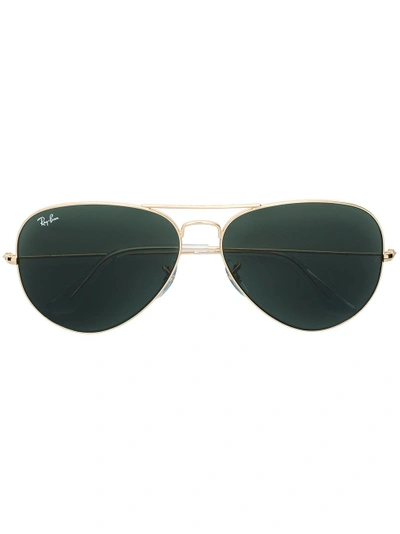 Ray Ban Aviator Large Sunglasses In Metallic