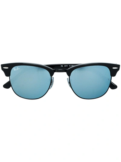 Ray Ban Clubmaster Sunglasses In Black