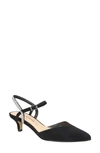 Bella Vita Katriana Pointed Toe Pump In Black Suede Leather