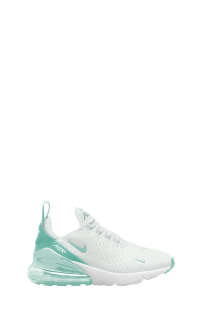 Nike Kids' Air Max 270 Sneaker In Emerald Rose/summit White/jade Ice