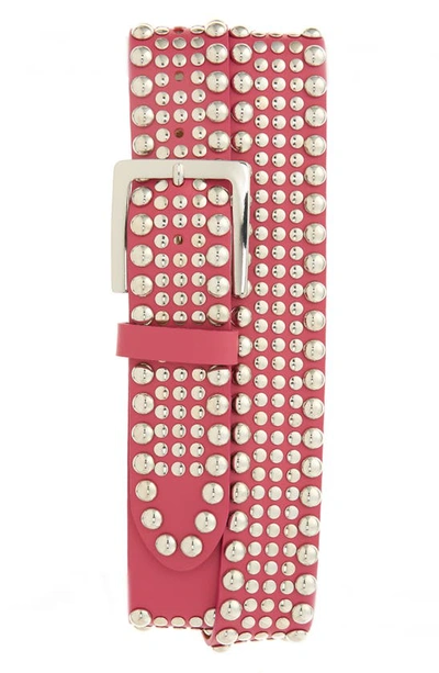 Noon Goons Big Shot Studded Acrylic Belt In Pink