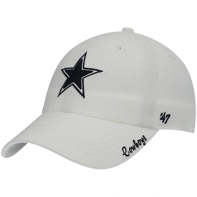 47 Brand '47 White Dallas Cowboys Miata Clean Up Adjustable Hat