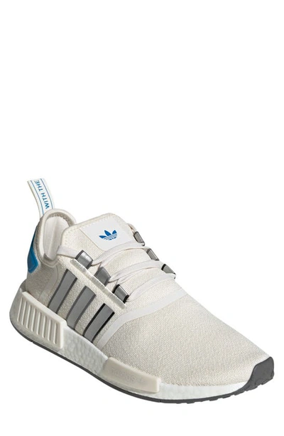 Adidas Originals Nmd R1 Primeblue Sneaker In Chalk/black/white