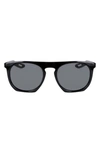 Nike Flatspot Xxii 52mm Polarized Geometric Sunglasses In Black/ Polar Grey