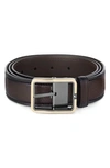 Montblanc Leather Belt In Brown