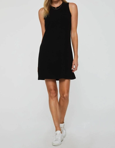 Another Love Justine Ribbed Dress In Black
