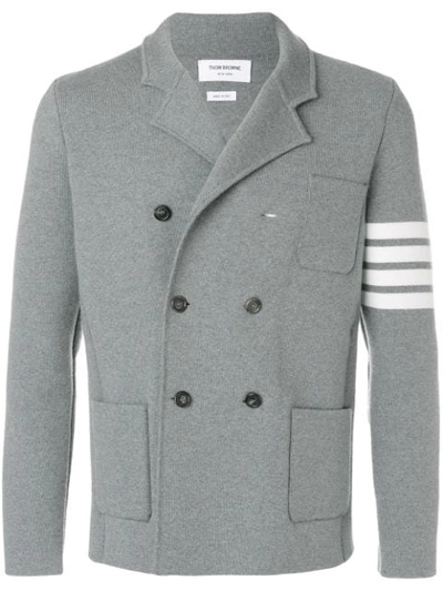 Thom Browne 4-bar Merino Sport Coat In Grey