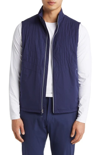 Peter Millar Fuse Elite Hybrid Waistcoat In Navy