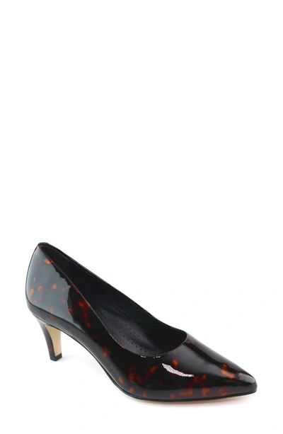 Marc Joseph New York Cortland Street Pump In Tortoise Patent