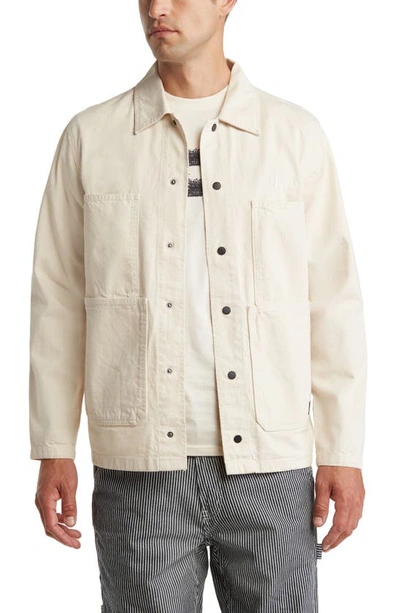 Vans Hickory Stripe Drill Chore Coat In Natural