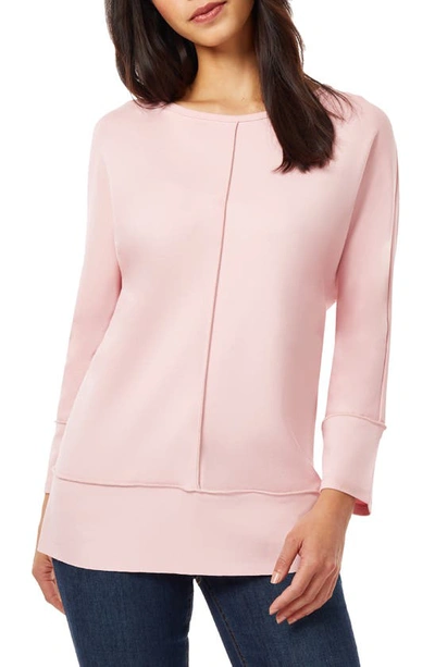 Jones New York Serenity Long Sleeve Tunic Top In Rose