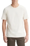 Vince Solid T-shirt In Washed Deco Cream