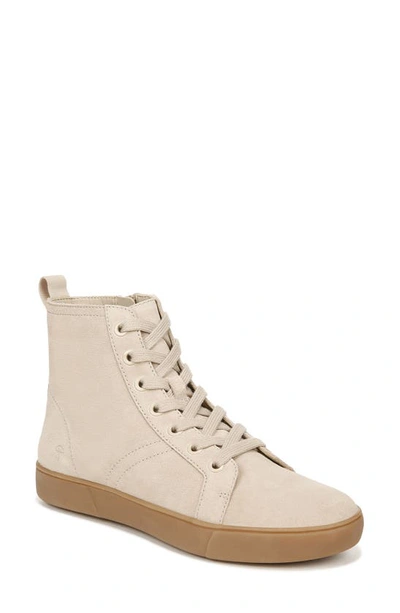 Naturalizer Morrison High Top Sneaker In Coriander Brown Suede