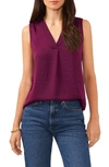 Vince Camuto Rumpled Satin Blouse In Pickled Beet