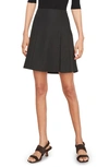 Vince Pleated A-line Skirt In Black