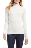Fifteen Twenty Rib Turtleneck Top In Heather