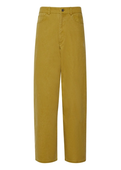 Lapointe Denim Slouchy Pant In Moss