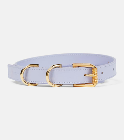 Givenchy Voyou Leather Belt In Lavender