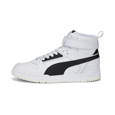 Puma Rbd Game Sneakers In White- Black- Team Gold