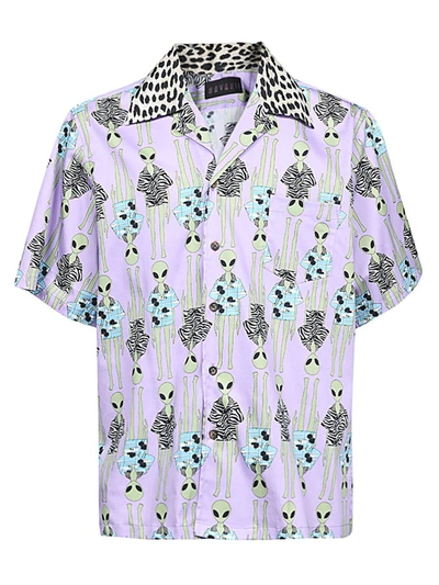 Havanii Printed Cotton Shirt In Lilac
