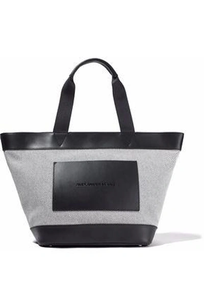 Alexander Wang Woman Leather-paneled Canvas Tote Black