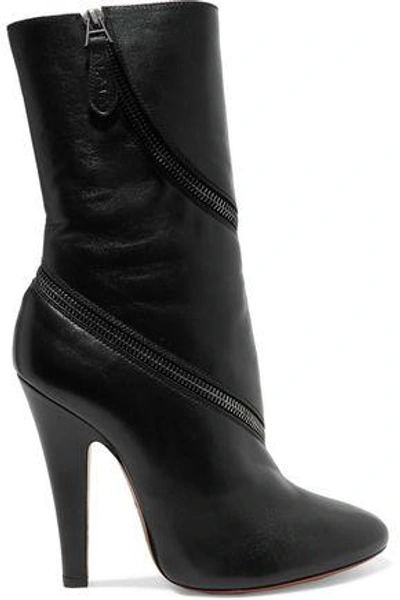 Alaïa Woman Leather Boots Black