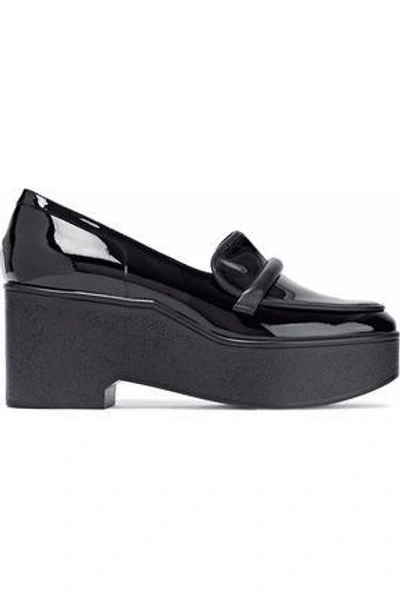 Robert Clergerie Xocole Patent-leather Platform Loafers In Black