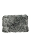 Natural New Zealand Rectangular Sheepskin Throw In Grey