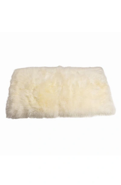 Natural New Zealand Rectangular Sheepskin Throw In