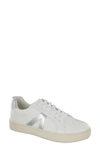 Mia Italia Low Top Sneaker In White/ Silver