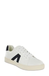 Mia Italia Low Top Sneaker In White/ Navy