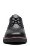 Clarks Sharon Rae Lace-up Platform Wedge Sneaker In Black Leather
