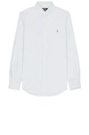 Polo Ralph Lauren Oxford Shirt In Striped Cotton In Blue