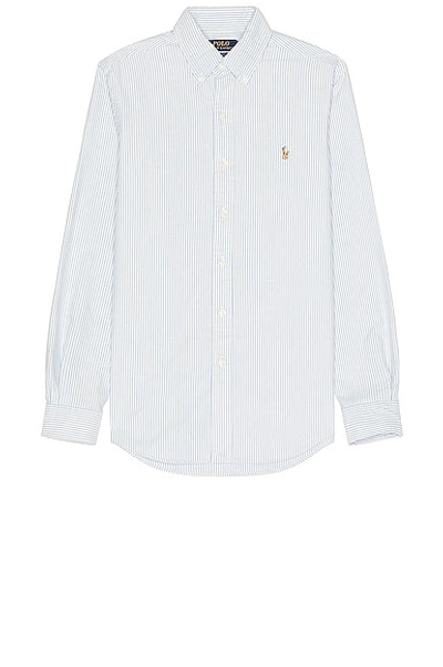 Polo Ralph Lauren Slim-fit Striped Cotton Oxford Shirt In Multi-colored