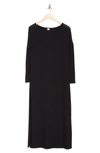 Go Couture Long Sleeve T-shirt Dress In Black