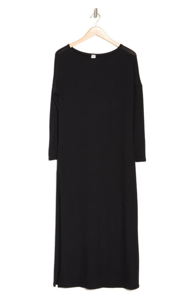 Go Couture Long Sleeve T-shirt Dress In Black