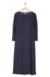Go Couture Long Sleeve T-shirt Dress In Navy