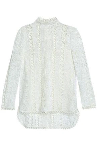 Zimmermann Woman Cotton-blend Lace Top White