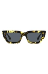 Isabel Marant Women's Black & Yellow Havana Rectangular Sunglasses In Yellow Havana/gray Solid