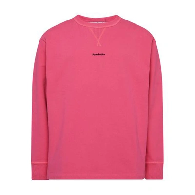 Acne Studios Sweatshirt In Neon_pink