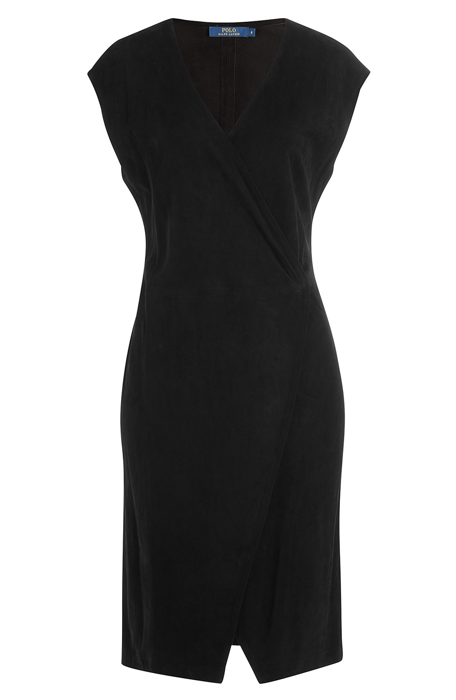 ralph lauren black wrap dress