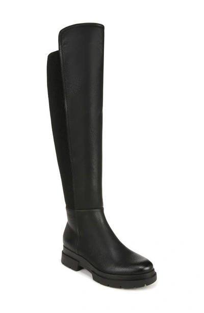 Soul Naturalizer Olga Over The Knee Boot In Black Faux Leather