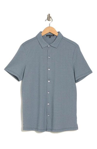 Robert Barakett Beck Short Sleeve Knit Shirt In Blue